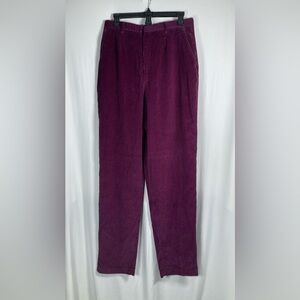 Vintage 90s Eddie Bauer Women’s Rich Purple Corduroy Pants 14 Tall